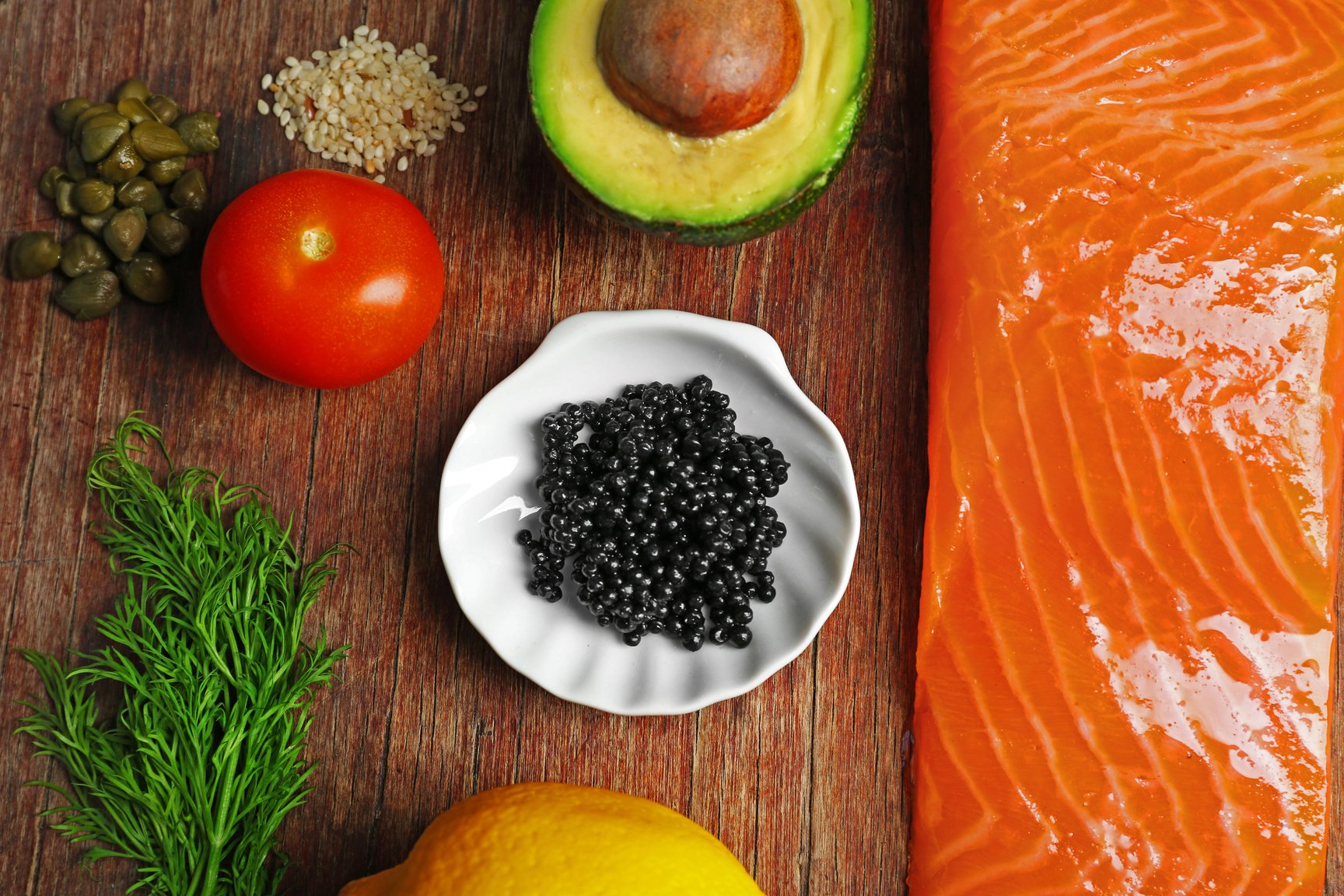 Ingredients for Salmon Tartare 